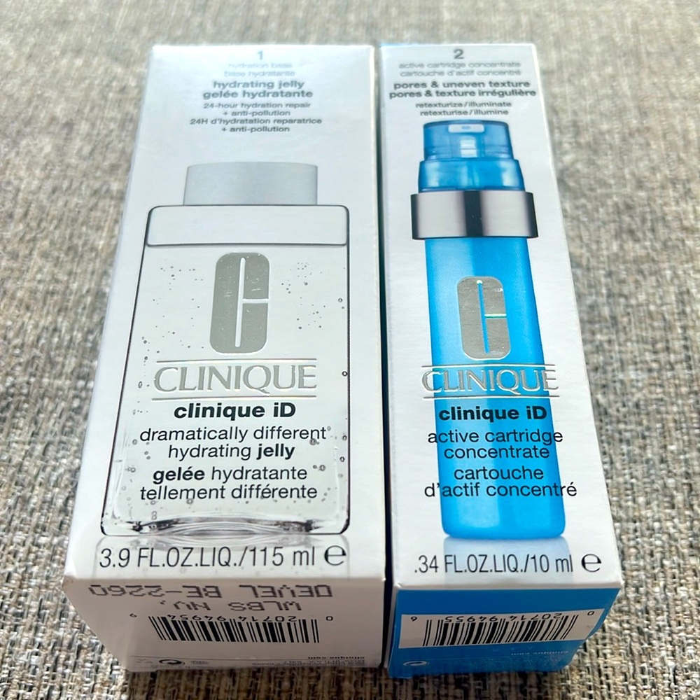 NIB Clinique ID Hydration Base & Targeted Cartridge Duo